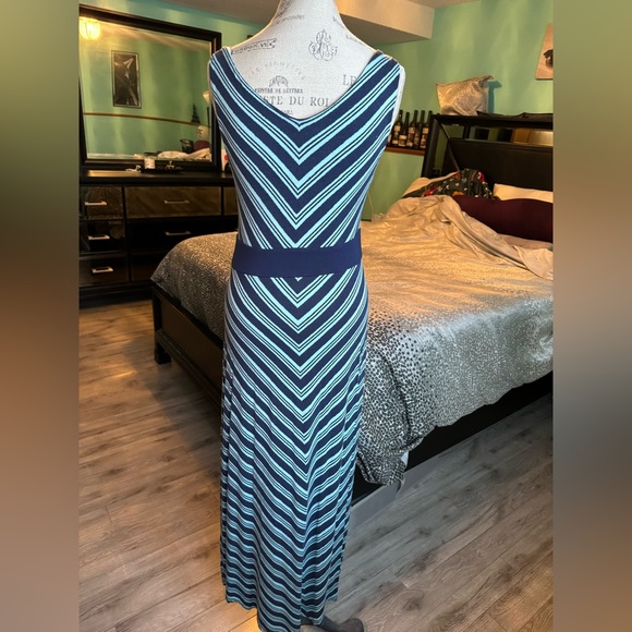 Apt. 9 Striped High Low Maxi Dress Size MP - Picture 2 of 7